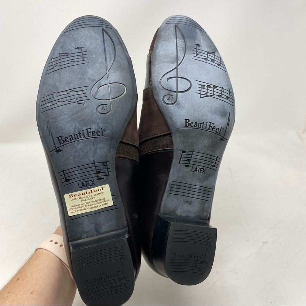 Beautifeel Ashley brown Nubuck combo slip on shoe - Picture 5 of 9